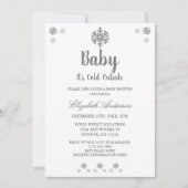 Baby Het is koud buiten het Baby shower van de win Kaart (Voorkant)