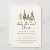 Baby Het is koud buiten het Baby shower van de win Kaart (Voorkant)