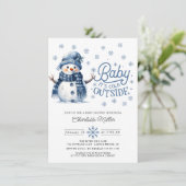 Baby Het is koud buiten het Baby shower van de win Kaart (Staand voorkant)