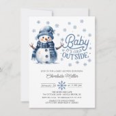 Baby Het is koud buiten het Baby shower van de win Kaart (Voorkant)