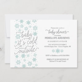 Baby Het is koud buiten het Baby shower van de win Kaart