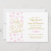 Baby Het is koud buiten het Baby shower van de Win Kaart (Voorkant)