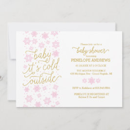 Baby Het is koud buiten het Baby shower van de Win Kaart