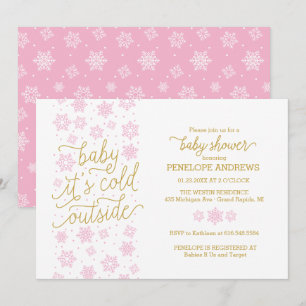 Baby Het is koud buiten het Baby shower van de Win Kaart