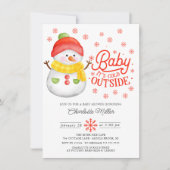 Baby Het is koud buiten het Baby shower van de win Kaart (Voorkant)