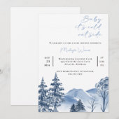 Baby Het is Koud Buiten het Baby shower van de Win Kaart (Voorkant / Achterkant)