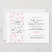 Baby Het is koud buiten het Baby shower van de Win Kaart (Voorkant)