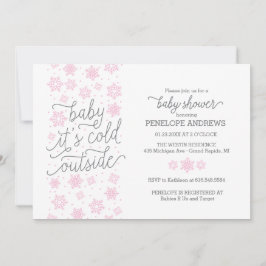 Baby Het is koud buiten het Baby shower van de Win Kaart