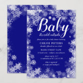 Baby Het is koud buiten het Baby shower van de Win Kaart (Voorkant / Achterkant)