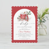 Baby Het is koud buiten het Baby shower van de win Kaart (Staand voorkant)