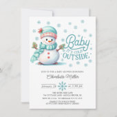 Baby Het is koud buiten het Baby shower van de win Kaart (Voorkant)