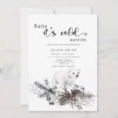 Baby het is koud buiten het baby shower van de win kaart (Voorkant)