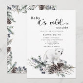 Baby het is koud buiten het baby shower van de win kaart (Voorkant / Achterkant)