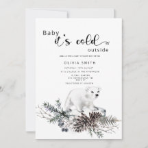 Baby het is koud buiten het baby shower van de win