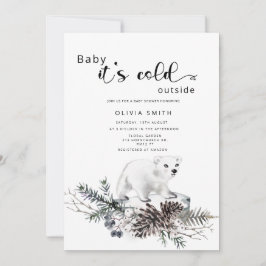 Baby het is koud buiten het baby shower van de win kaart