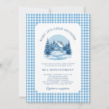 Baby Het is koud buiten het Baby shower van de win