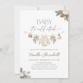 Baby Het is koud buiten het Baby shower van de win Kaart (Voorkant)