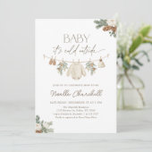 Baby Het is koud buiten het Baby shower van de win Kaart (Staand voorkant)