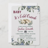 Baby Het is koud buiten het Baby shower van de win Kaart (Voorkant)