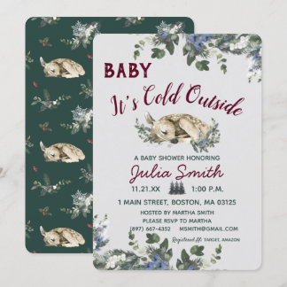 Baby Het is koud buiten het Baby shower van de win Kaart