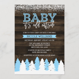 Baby Het is koud buiten het Baby shower van de Win Kaart