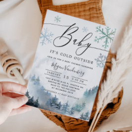 Baby Het is Koud Buiten het Baby shower van de Win Kaart