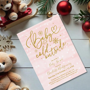 Baby Het is koud buiten het Baby shower van de win Kaart