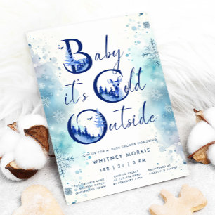Baby Het is koud buiten het Baby shower van de win Kaart