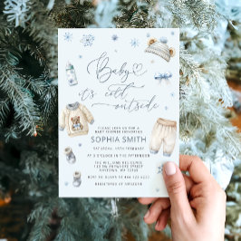 Baby het is koud buiten het Baby shower van de win Kaart