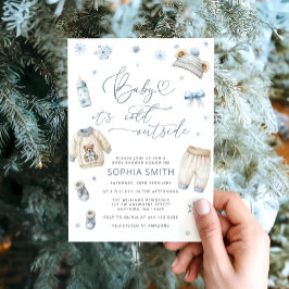 Baby het is koud buiten het Baby shower van de win Kaart