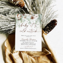 Baby Het is koud buiten het Baby shower van de win