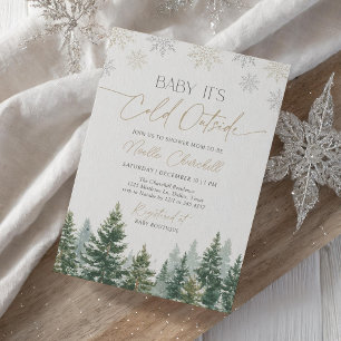 Baby Het is koud buiten het Baby shower van de win Kaart