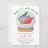 Baby Het is koud buiten het Baby shower van de win Kaart (Voorkant)