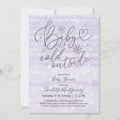 Baby Het is koud buiten het Baby shower van de win Kaart (Voorkant)