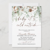 Baby Het is koud buiten het Baby shower van de win Kaart (Voorkant)