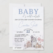 Baby Het is koud buiten het Baby shower van de win Kaart (Voorkant)