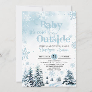 Baby het is koud buiten het Baby shower van de win Kaart