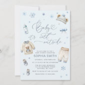 Baby het is koud buiten het Baby shower van de win Kaart (Voorkant)