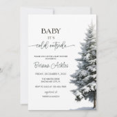 Baby Het is koud buiten het Baby shower van de win Kaart (Voorkant)