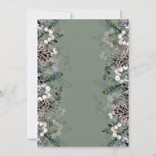 Baby het is koud buiten het baby shower van de win kaart (Achterkant)