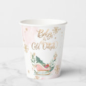 Baby Het is koud buiten het Baby shower van de Win Papieren Bekers (Achterkant)