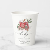 Baby Het is koud buiten het Baby shower van de win Papieren Bekers (Voorkant)