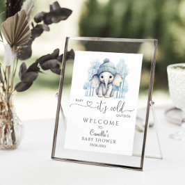 Baby Het is koud buiten het Baby shower van de Win Poster