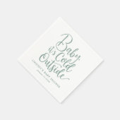 Baby Het is koud buiten het Baby shower van de win Servet (Hoek)