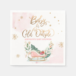Baby Het is koud buiten het Baby shower van de Win Servet