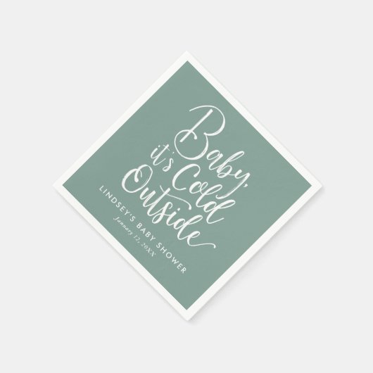 Baby Het is koud buiten het Baby shower van de win Servet (Hoek)