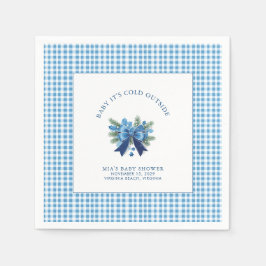 Baby Het is koud buiten het Baby shower van de win Servet