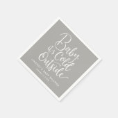 Baby Het is koud buiten het Baby shower van de win Servet (Hoek)