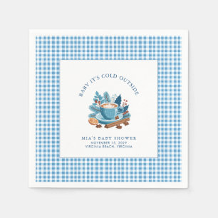 Baby Het is koud buiten het Baby shower van de win Servet