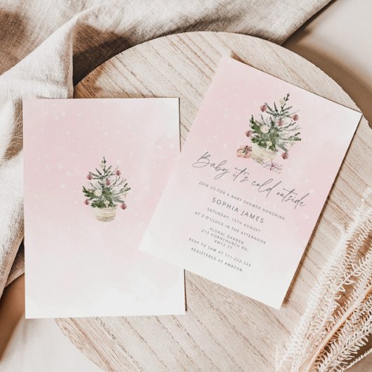 Baby het is koud buiten het baby shower van het ke kaart